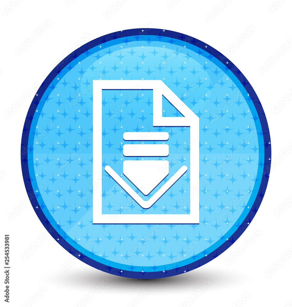 Download document icon galaxy cyan blue round button Download document icon galaxy cyan blue round button