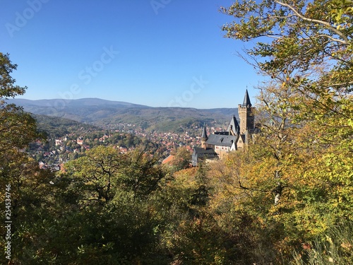 Schloss in Wernigerode / Harz im Herbst
