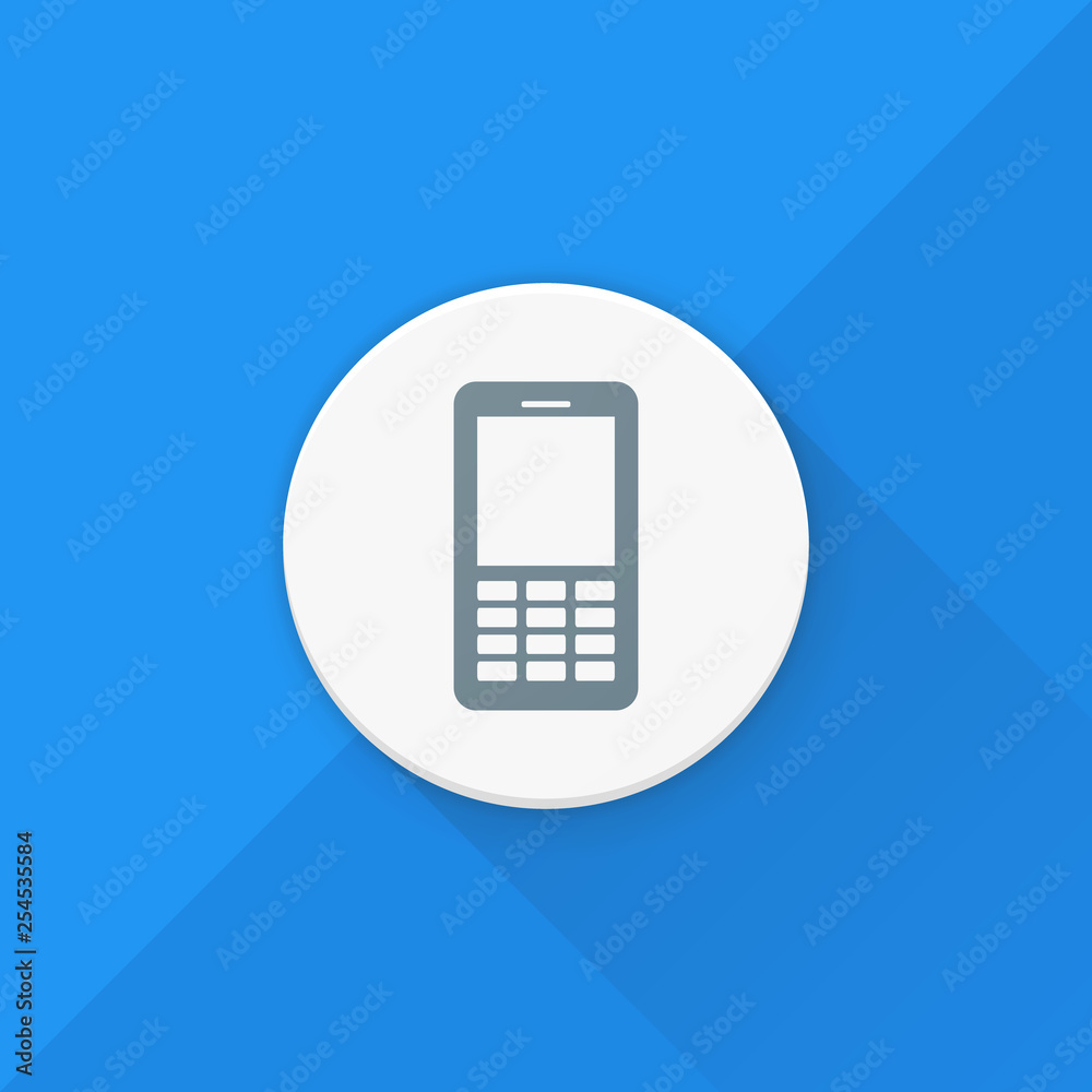 Mobile Phone button Adaptive icon Ready Design illustration Mobile Phone button Adaptive icon Ready Design illustration