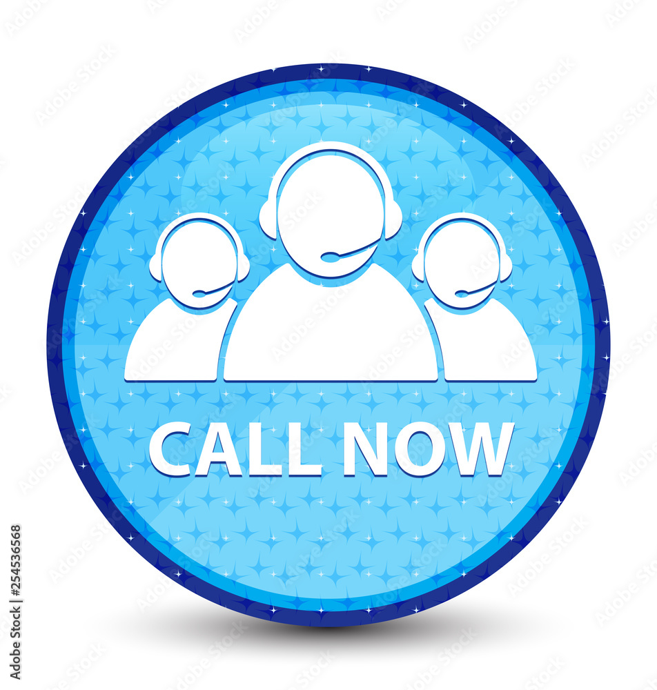 Call now (customer care team icon) galaxy cyan blue round button Call now (customer care team icon) galaxy cyan blue round button