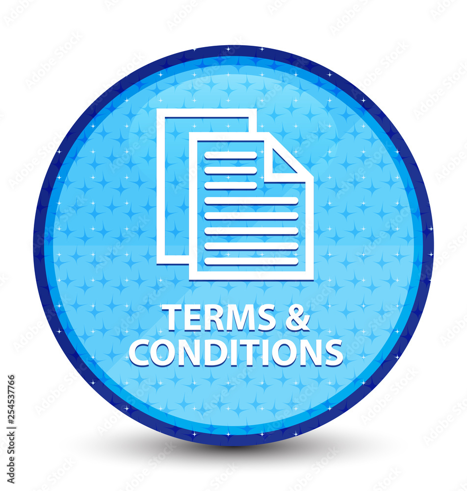 Terms and conditions (pages icon) galaxy cyan blue round button Terms and conditions (pages icon) galaxy cyan blue round button