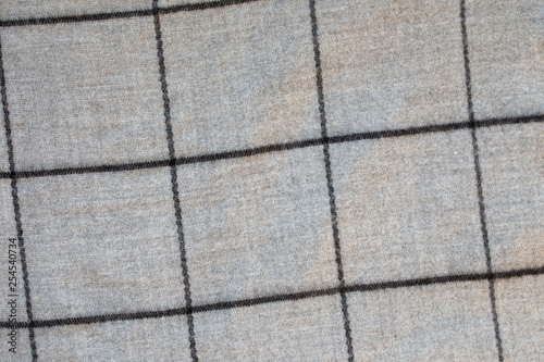 Top view of the texture of gray fabric in a large cage