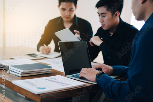 Group of Business Man People Working in the Office Concept