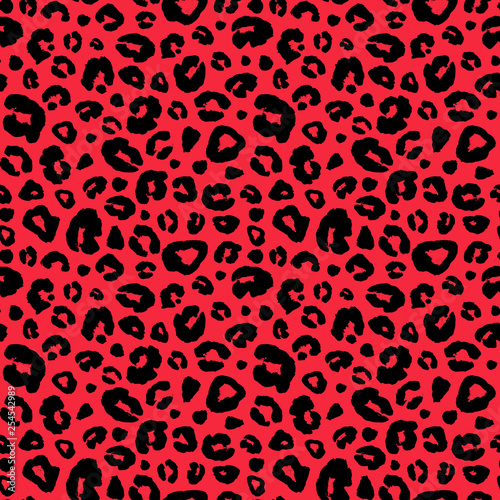 Leopard skin print seamless...