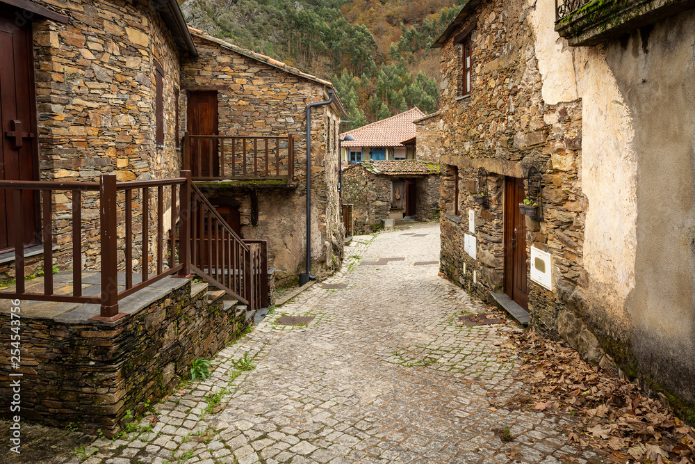 typical architecture in Pena Schist Village (municipality of Gois), Coimbra, Portugal typical architecture in Pena Schist Village (municipality of Gois), Coimbra, Portugal