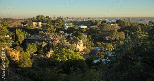4K Hollywood Hills Homes Sunset Timelapse 