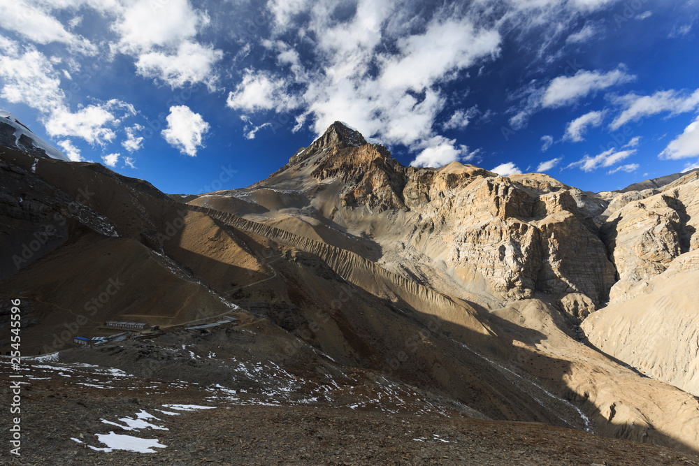 Thorong High Camp (4,860m) on the Annapurna ciruit, before climbing the Thorong La pass (5,416m)