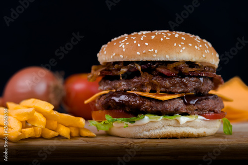 Hamburger Junkfood Meal Burger