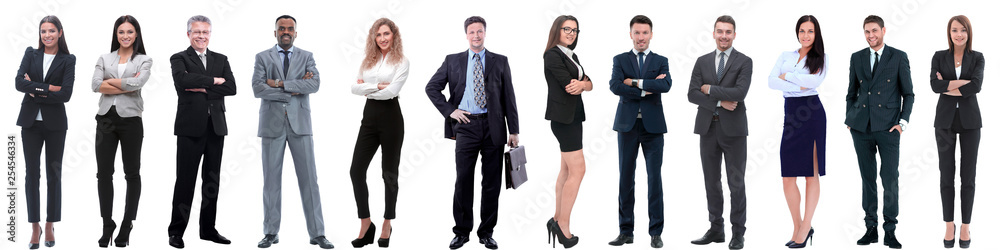 group of successful business people isolated on white group of successful business people isolated on white