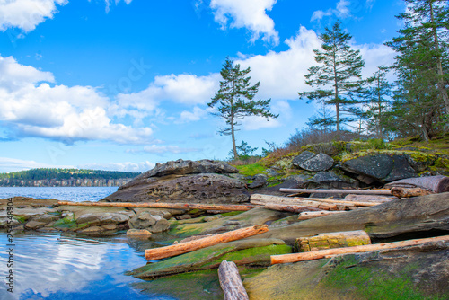 Scenic view of Jack Point and Biggs Park in Nanaimo, British Columbia.