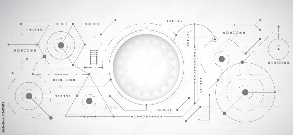 Abstract 3d design background with technology dot and line circuit board texture. Modern engineering, futuristic, science communication concept. Vector illustration Abstract 3d design background with technology dot and line circuit board texture. Modern engineering, futuristic, science communication concept. Vector illustration
