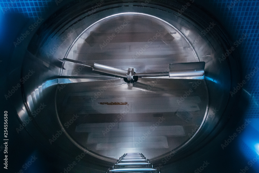 Empty fermentation filtration vat for beer production Stock Photo ...