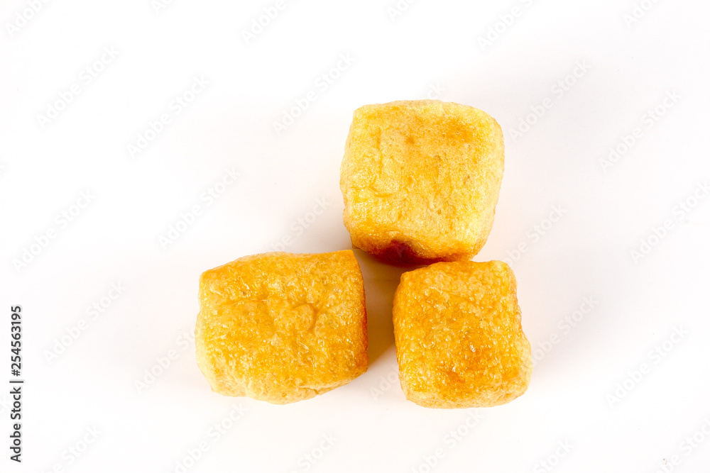 Dry tofu isolated on white. Dry tofu isolated on white.