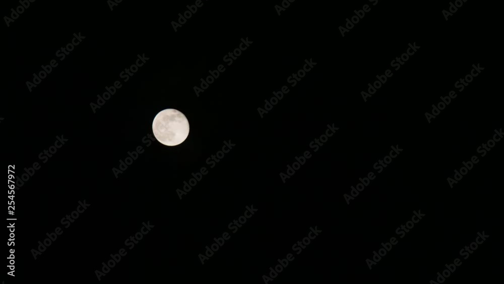 Timelapse of moving moon in the night. Timelapse of moving moon in the night.
