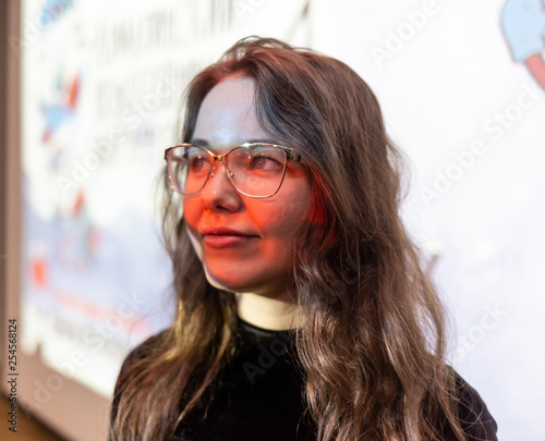 Portrait Of Female Student Standing In College Building © coob.kz