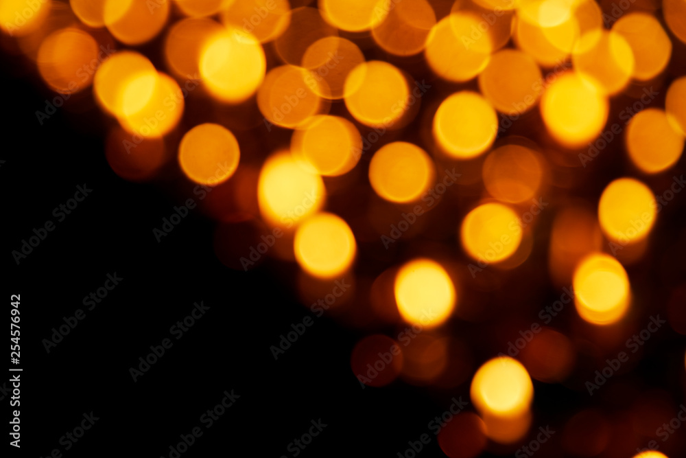 Obraz premium Blurred decorated lights for elegant party