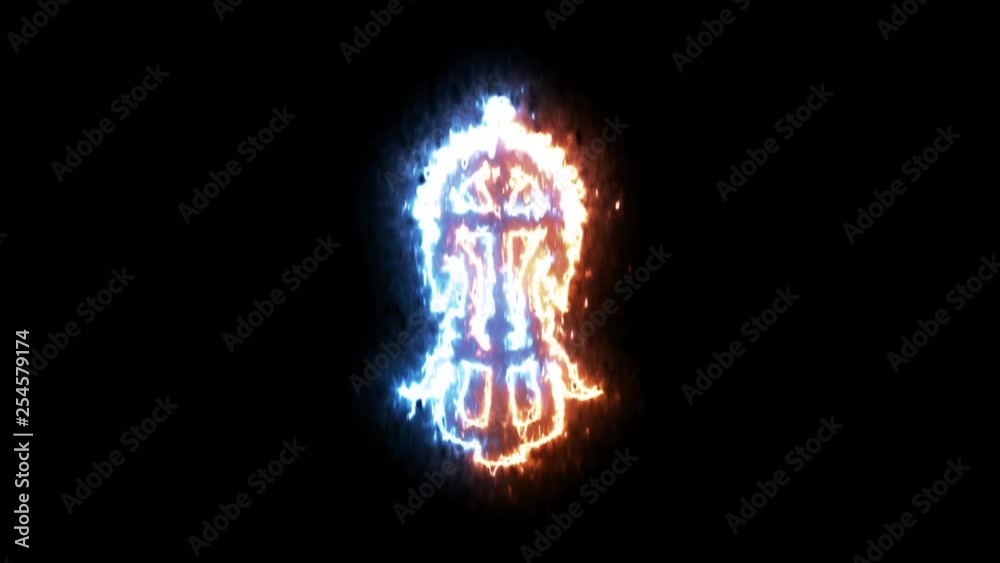 Fire and ice Lalibela's cross symbol on transparent background. Fire and ice Lalibela's cross symbol on transparent background.