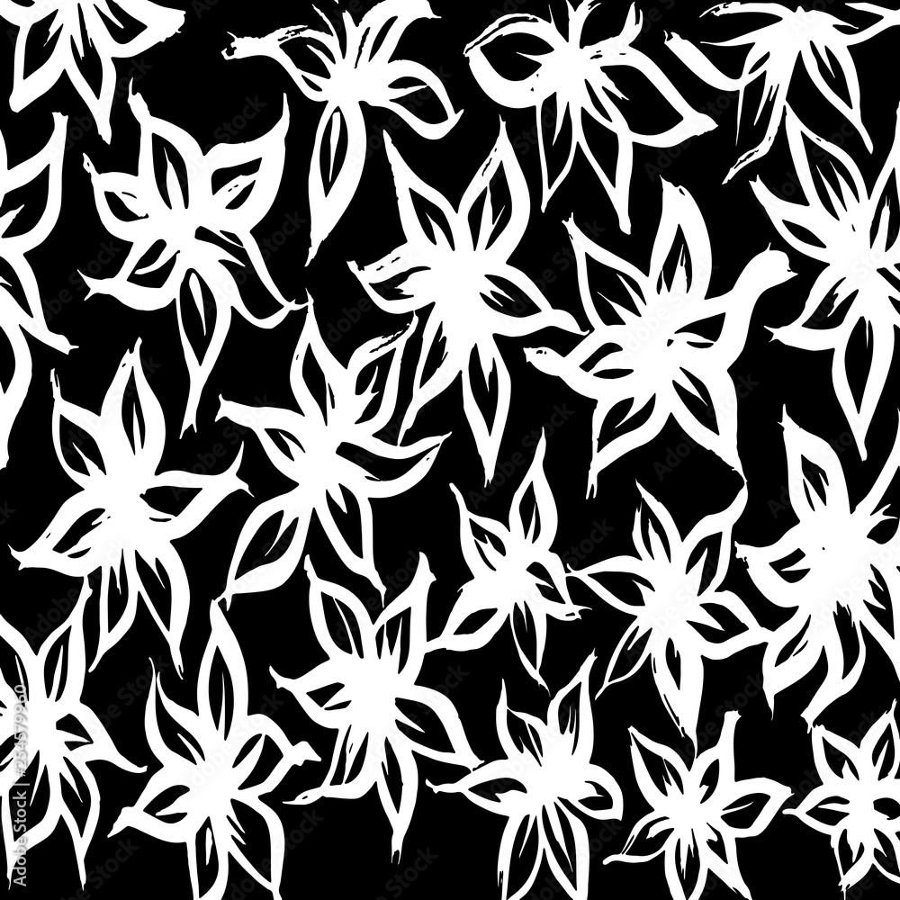 Brush grunge pattern. White and black vector. Brush grunge pattern. White and black vector.