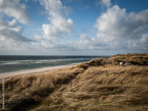 The German island of Sylt late in the summer.