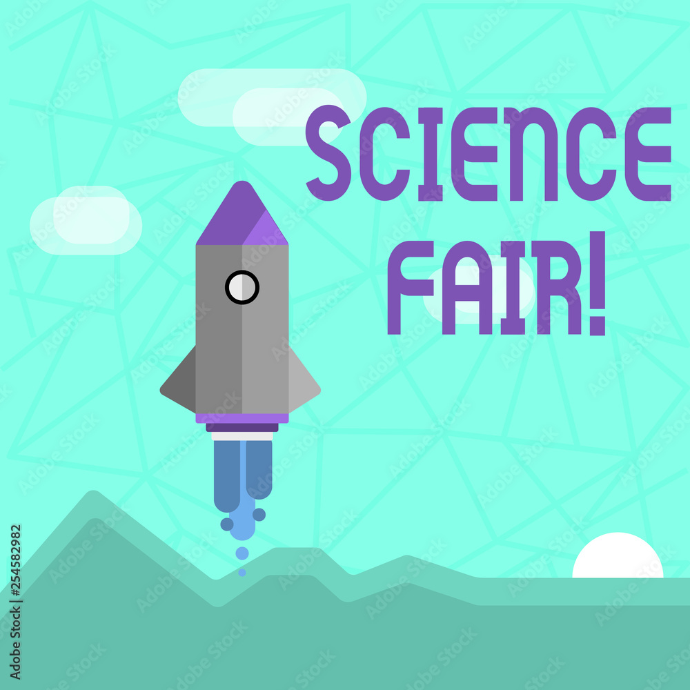 Writing note showing Science Fair. Business concept for School competition where contestants present projects Writing note showing Science Fair. Business concept for School competition where contestants present projects