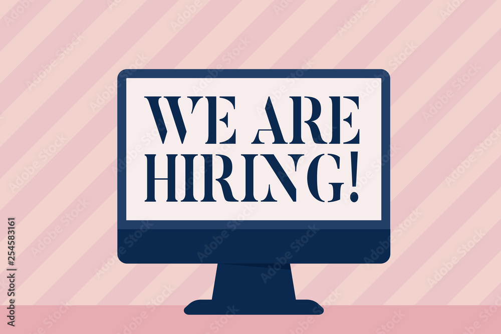Handwriting text We Are Hiring. Conceptual photo Talent Hunting Job Position Wanted Workforce HR Recruitment Handwriting text We Are Hiring. Conceptual photo Talent Hunting Job Position Wanted Workforce HR Recruitment