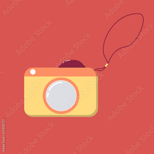 Camera vector in flat style