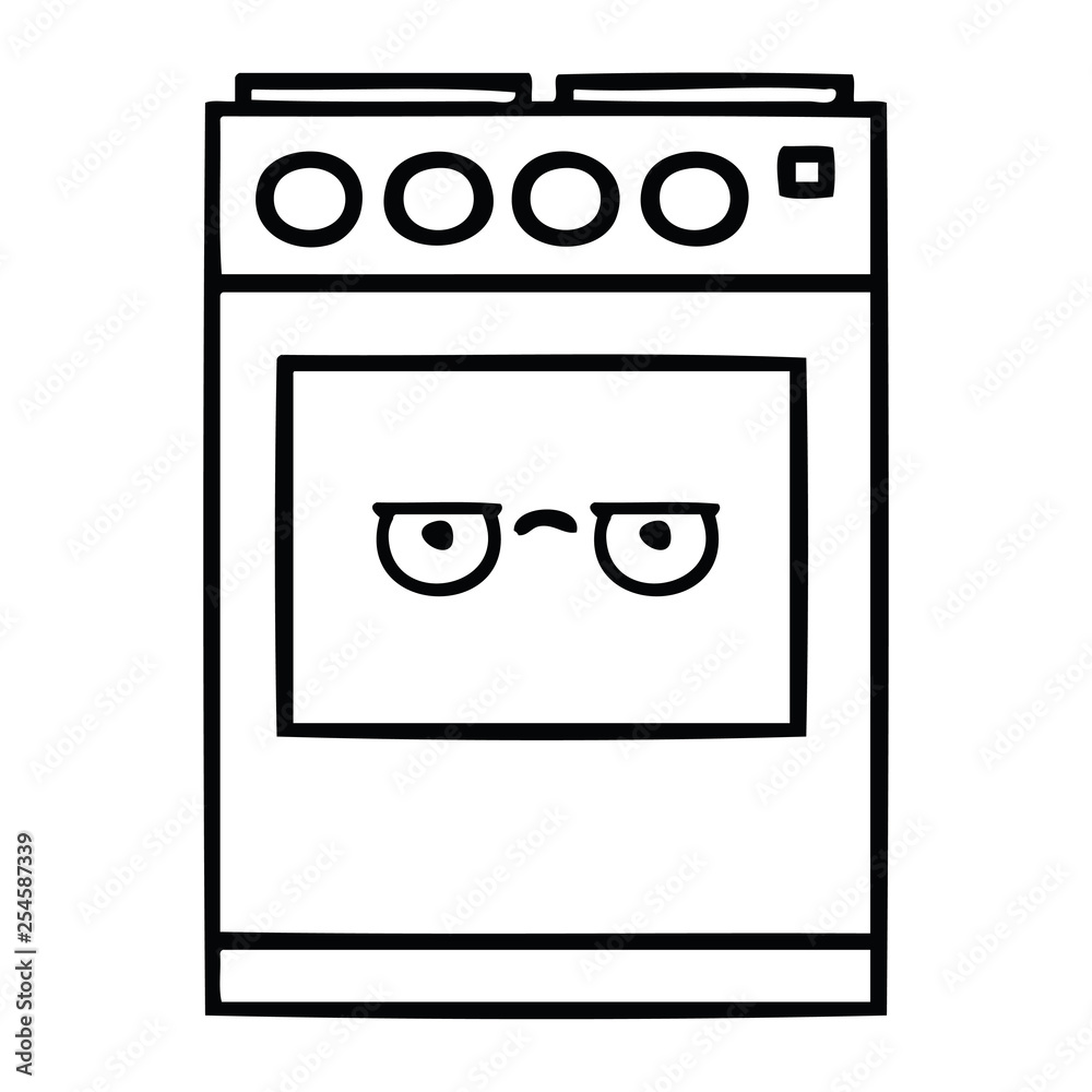 line drawing cartoon kitchen oven line drawing cartoon kitchen oven