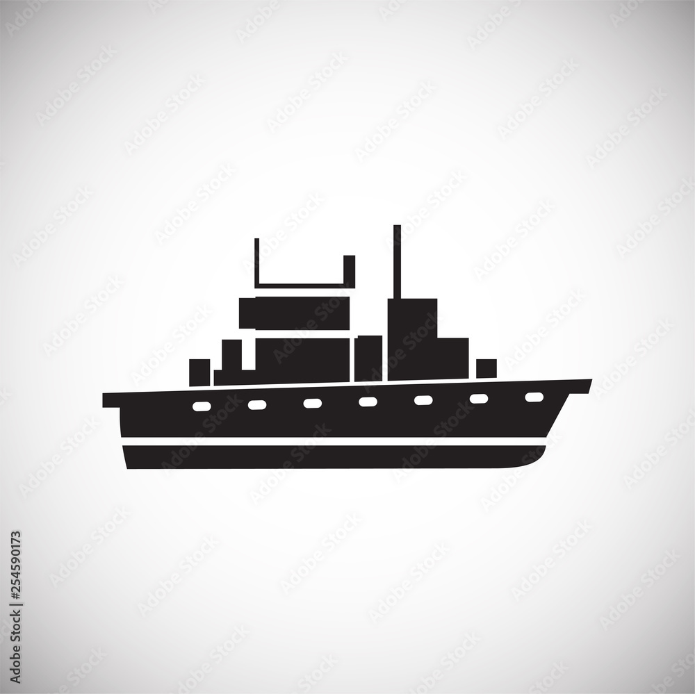 Ship icon on background for graphic and web design. Simple vector sign. Internet concept symbol for website button or mobile app. Ship icon on background for graphic and web design. Simple vector sign. Internet concept symbol for website button or mobile app.