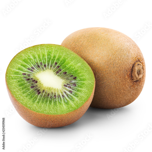 Kiwi fruit with half