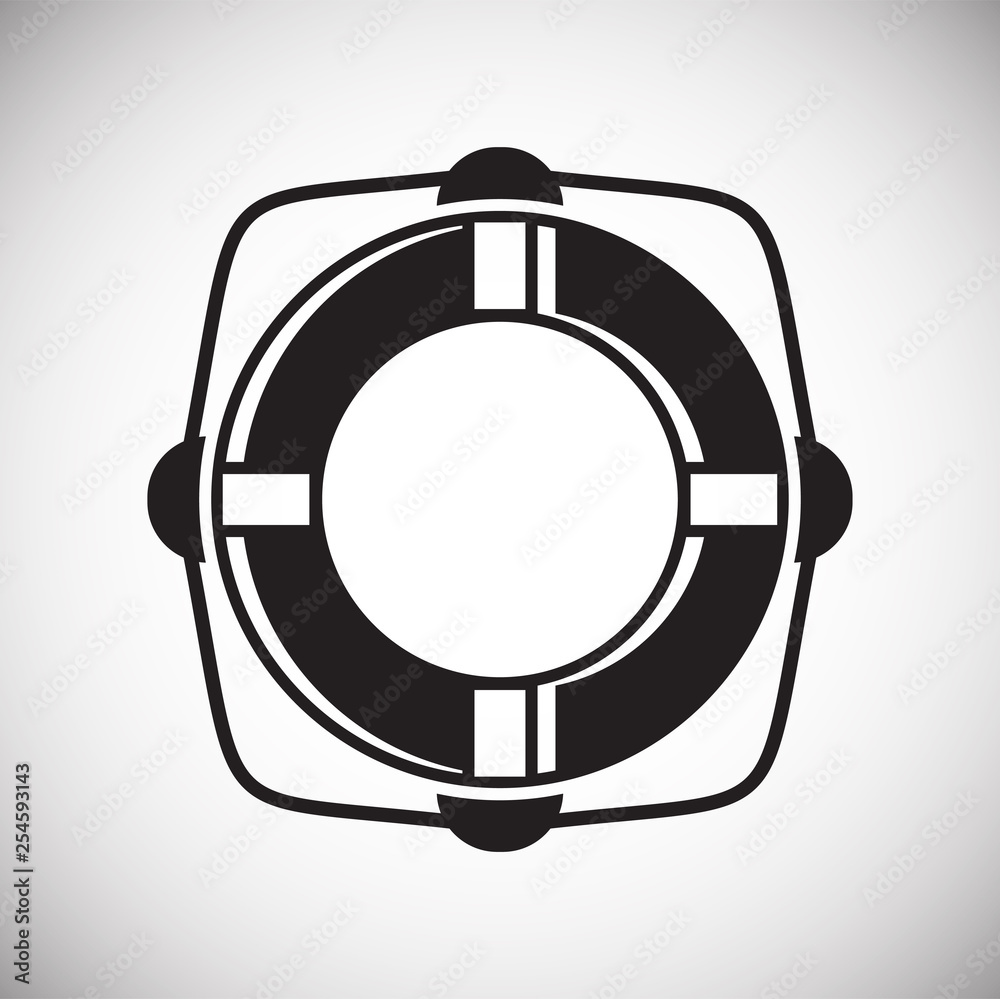 Life buoy icon on background for graphic and web design. Simple vector sign. Internet concept symbol for website button or mobile app. Life buoy icon on background for graphic and web design. Simple vector sign. Internet concept symbol for website button or mobile app.