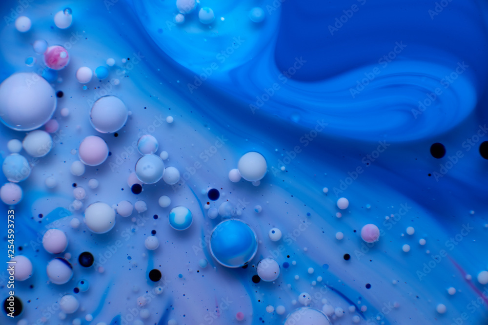 abstract background of stains and paint bubbles in liquid abstract background of stains and paint bubbles in liquid