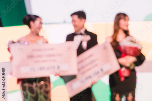 Disfocus of the award ceremony theme creative. background for business concept © PRASERT