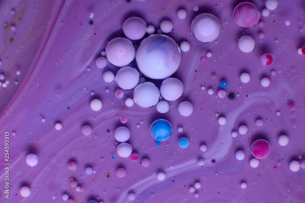 abstract background of stains and paint bubbles in liquid abstract background of stains and paint bubbles in liquid