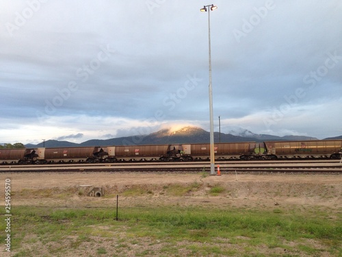 Coal trains in Queensland