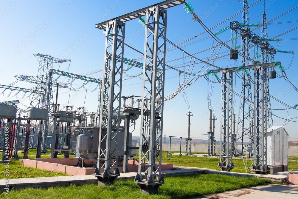 High voltage electric substation