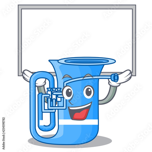 Up board tuba in the mascot music room