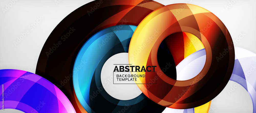 Glossy circles geometric background Glossy circles geometric background