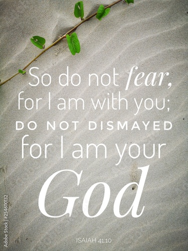Do not fear from bible verse design for Christianity.