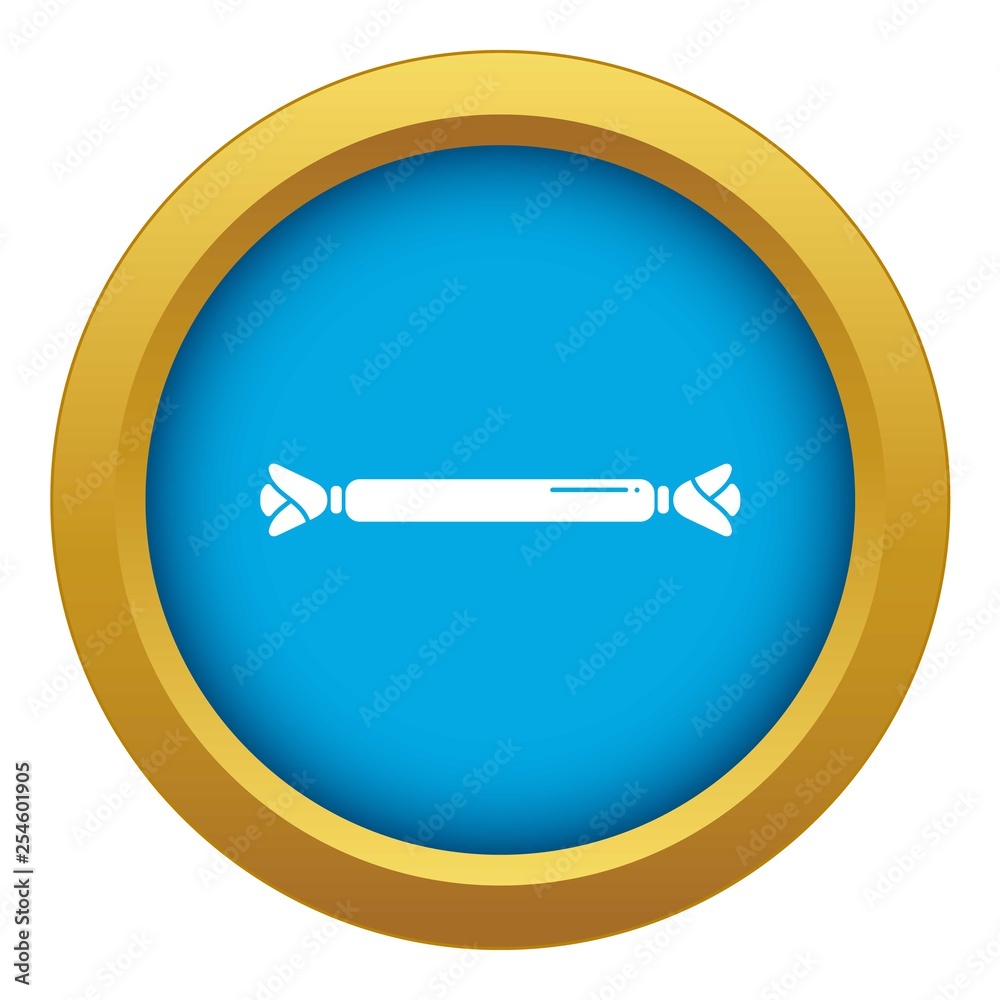 Long bonbon icon blue vector isolated on white background for any design Long bonbon icon blue vector isolated on white background for any design