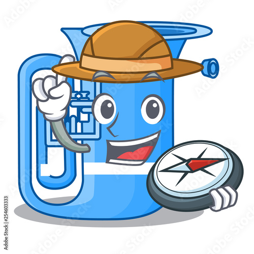 Explorer tuba in the shape funny cartoon