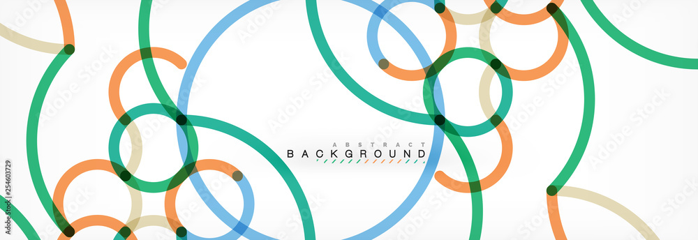 Curly lines abstract background, color overlapping linear texture Curly lines abstract background, color overlapping linear texture