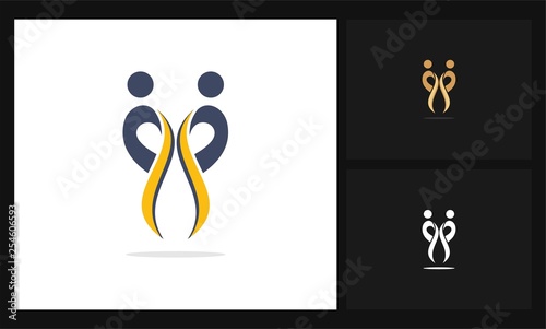 human abstract partner logo