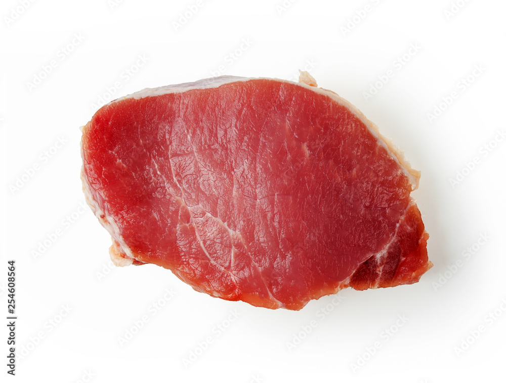 Red meat pork on white background Red meat pork on white background