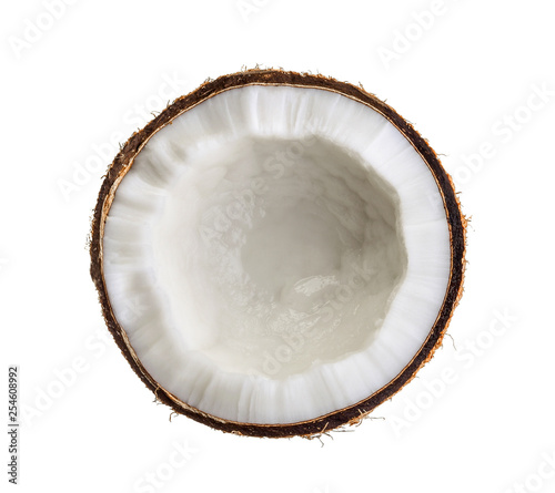 coconut on the white background