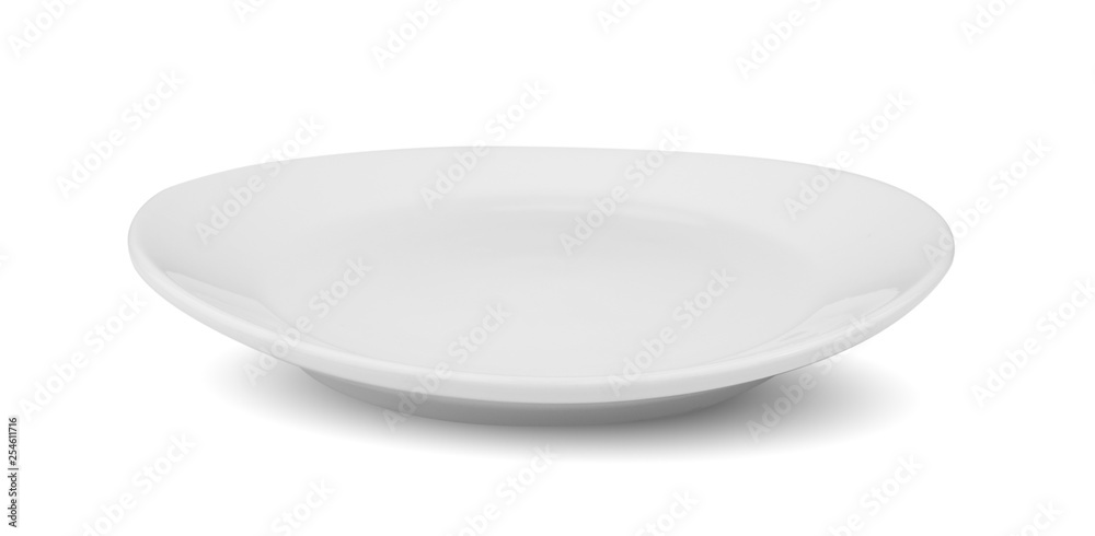 White plate on white background White plate on white background