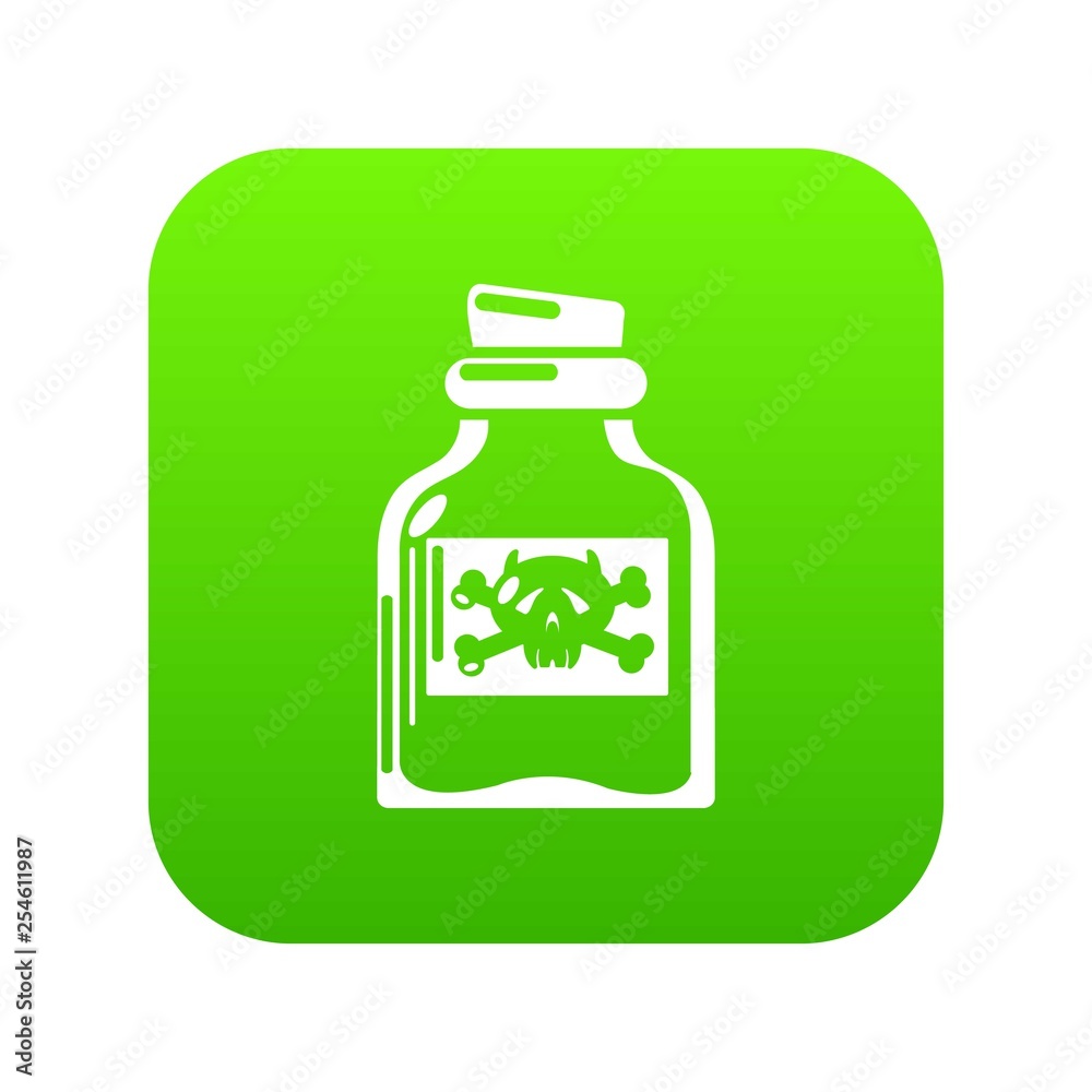 Obraz premium Toxin bottle icon. Simple illustration of toxin bottle vector icon for web