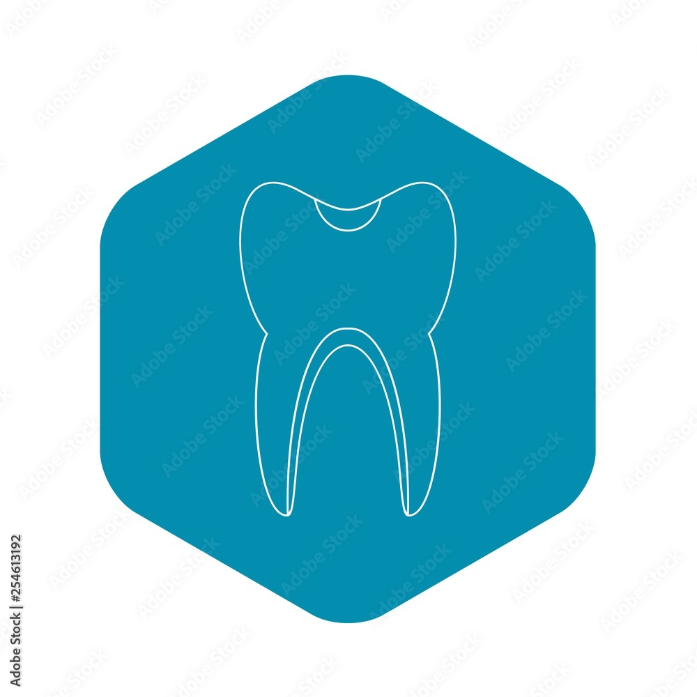 Tooth icon. Outline illustration of tooth vector icon for web Tooth icon. Outline illustration of tooth vector icon for web