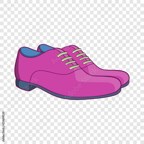 Mens classic shoes icon in cartoon style isolated on background for any web design 