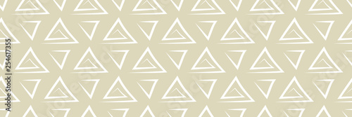 Geometric seamless pattern. White and olive green background