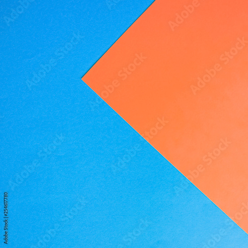 Bright paper background for design. Blue and coral.